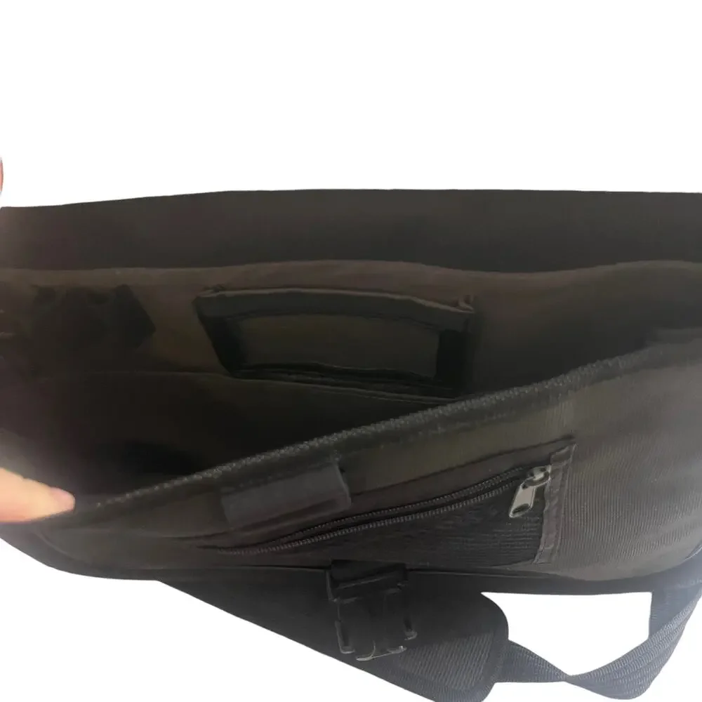 Targus Black Laptop‎ Work Office Black Grey Strap Laptop Shoulder Bag